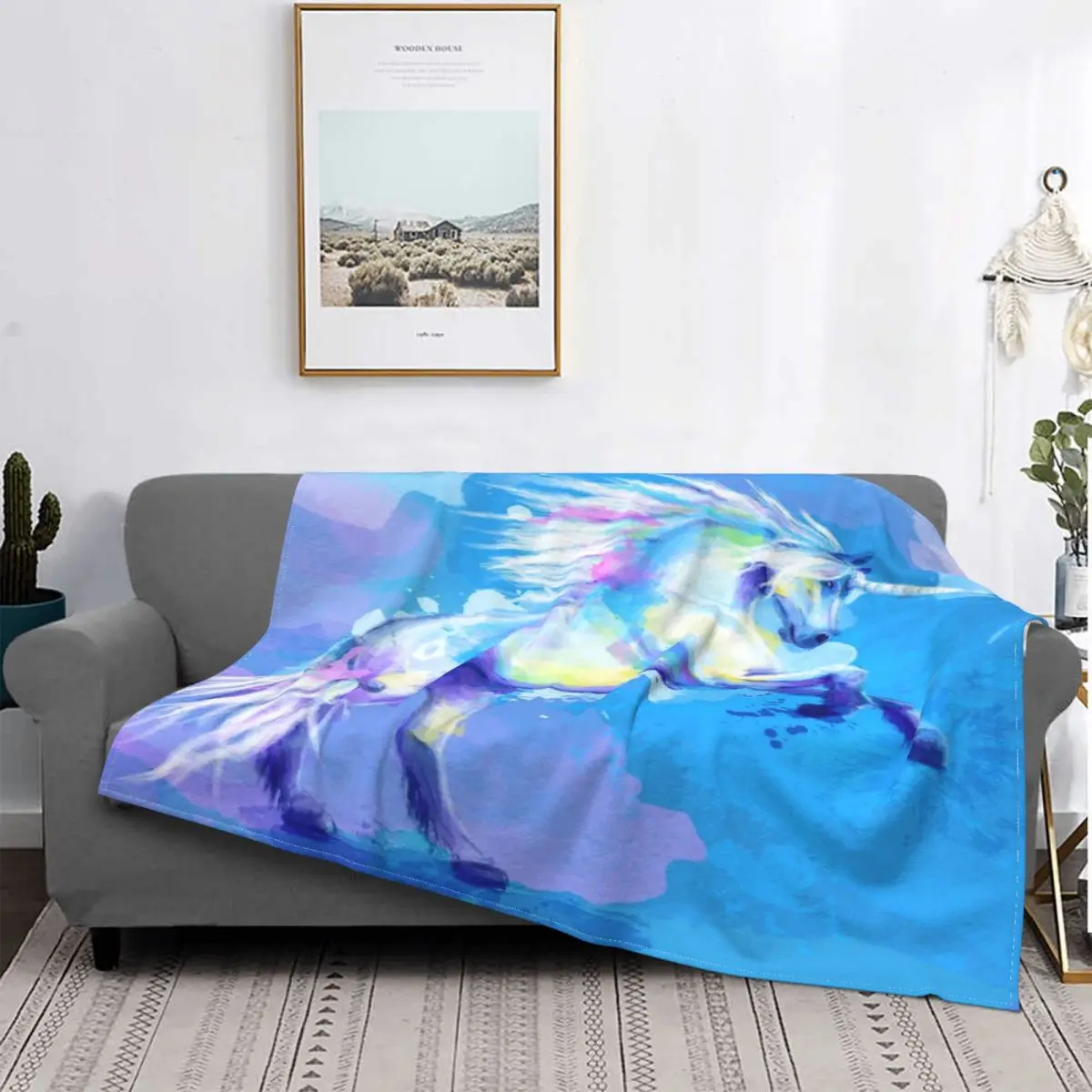 

Manta de animales de unicornio, colcha de cama a cuadros, toalla de playa, manta double, alfombra de orada islэлеменэлементами