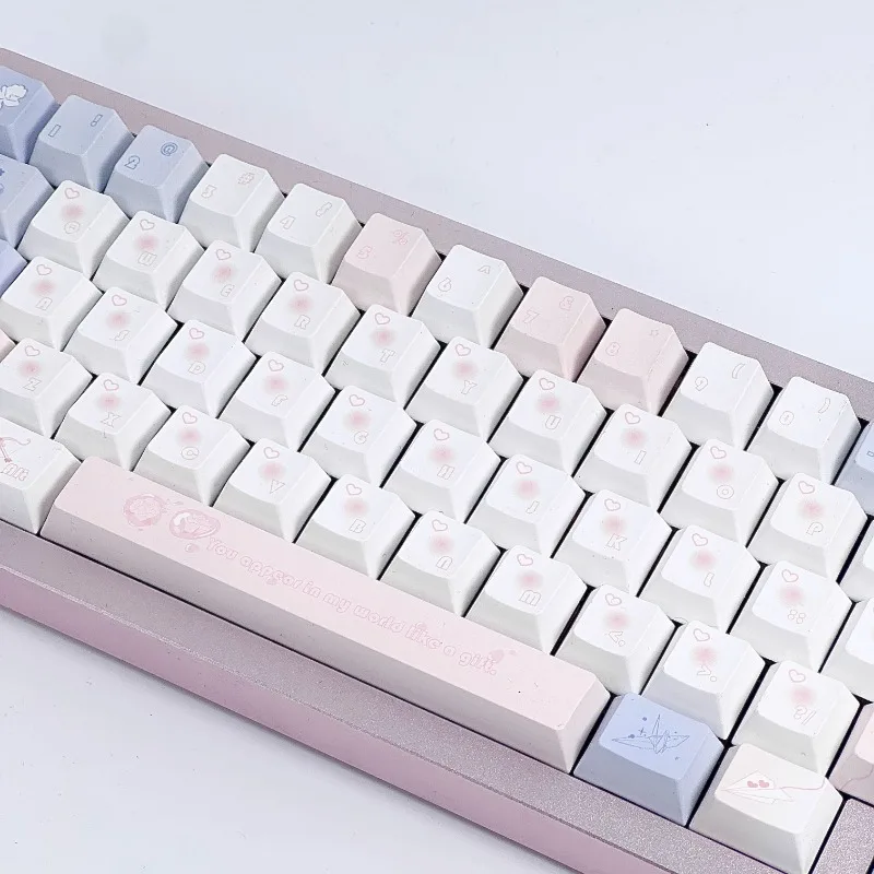 Оригинальный набор колпачков для клавиш с тематикой Купидона розовые колпачки