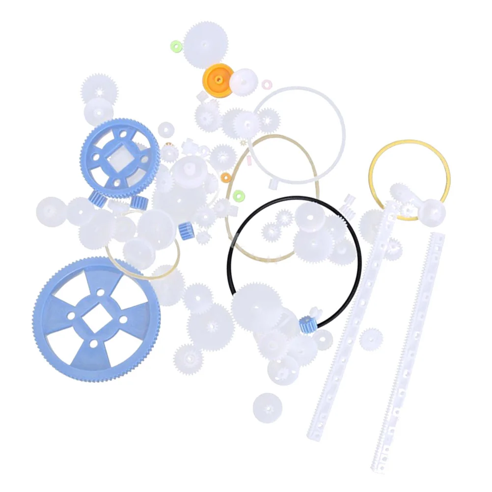 80 шт. детали робота пластиковые для шестерен набор деталей DIY механическая модель