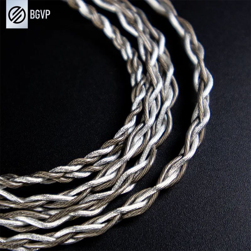 Кабель для наушников BGVP N9 5N однокристальный медный посеребренный