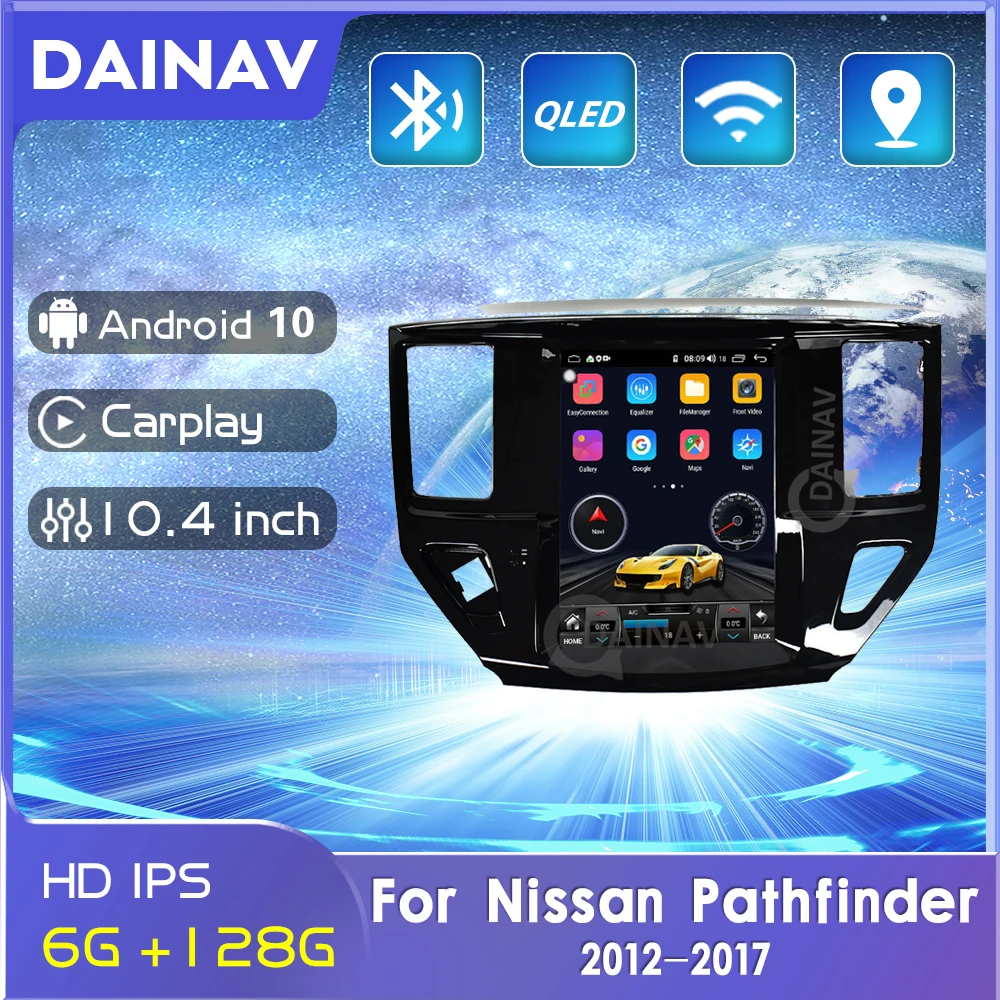 

128GB For Nissan Pathfinder 2012 2013 2014 2015 2016 2017 Car radio audio Stereo receiver Multimedia DVD player Head unit