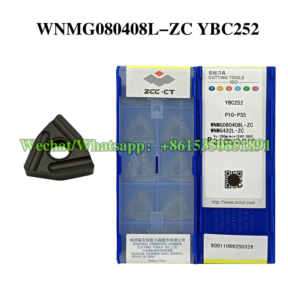 

ZCC CT WNMG 080404 L-ZC WNMG 080404 R-ZC WNMG 080408 L-ZC WNMG 080408 R-ZC YBC252 YBC251 YBG205 Режущий инструмент с ЧПУ