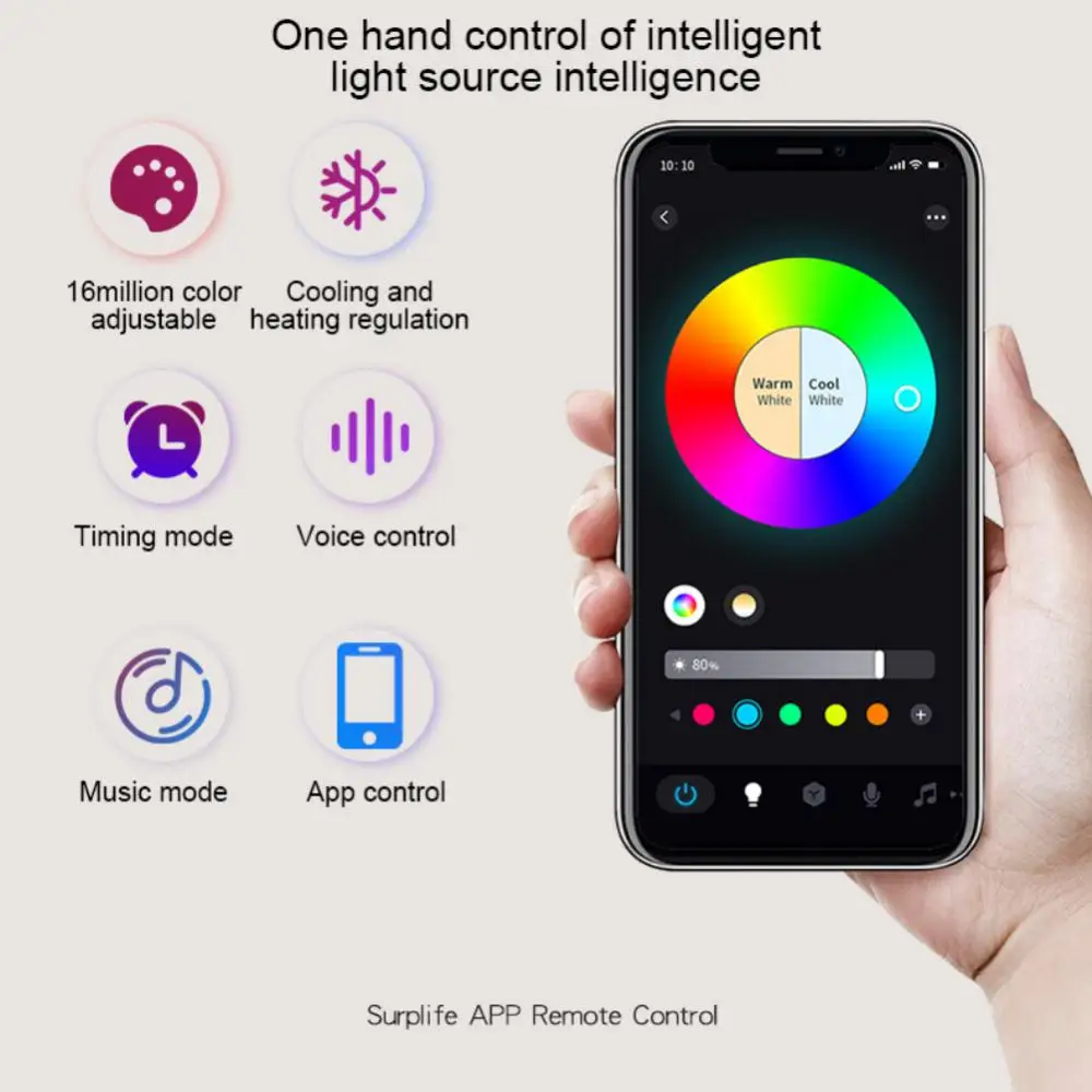 

Voice Control Smart Led Downlight 9w 100-130vac Ceiling Downlight Light Rgb Wifi Lamp Work With Alexa Google Home