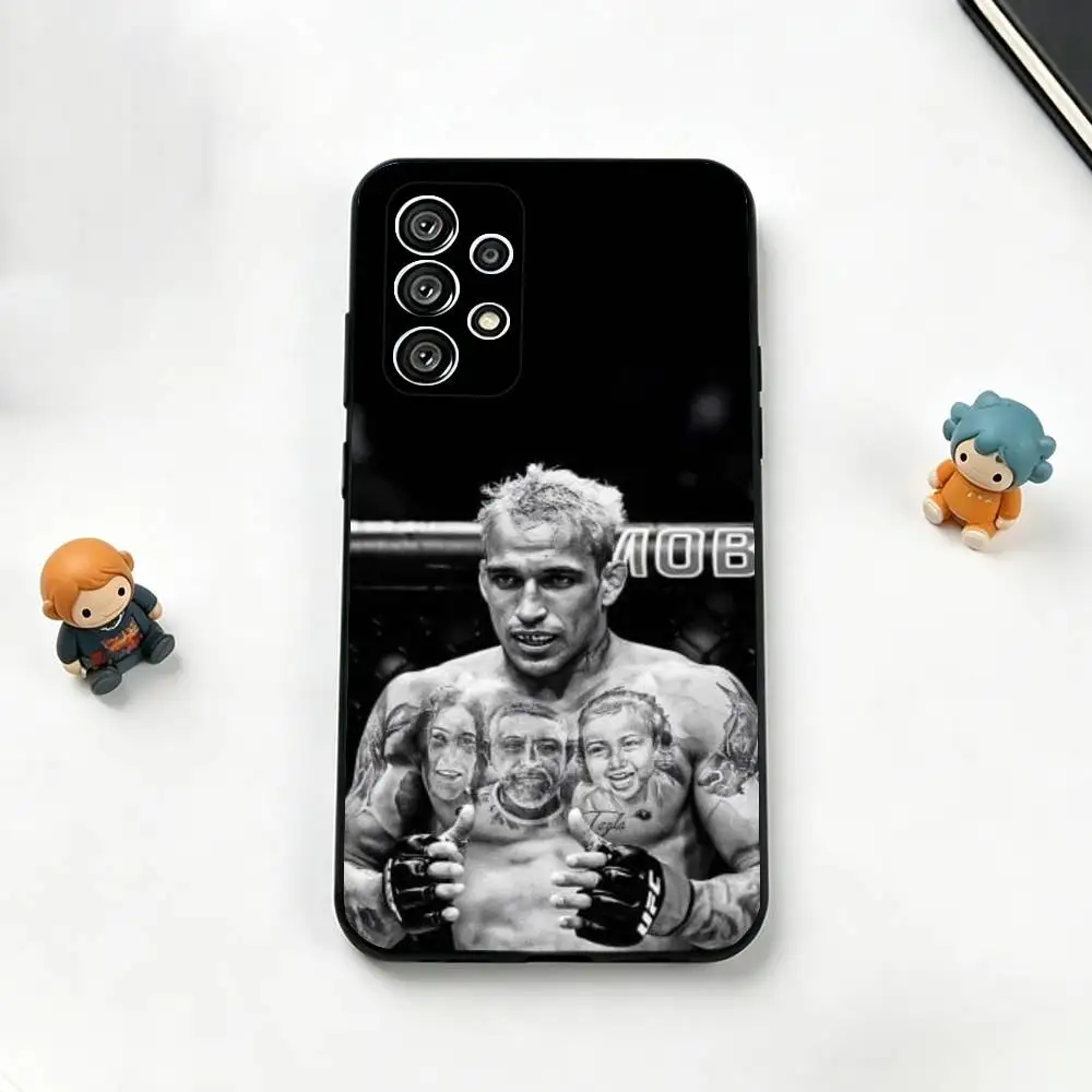 Чехол для телефона U-UFC Charles Oliveira, черный, силиконовый, мягкий, для Samsung S25, S24, S21, S22, S23, S30, Ultra, S20, Plus, FE, Lite (art.: 3920dc07cf95a) - 3920dc07cf95a