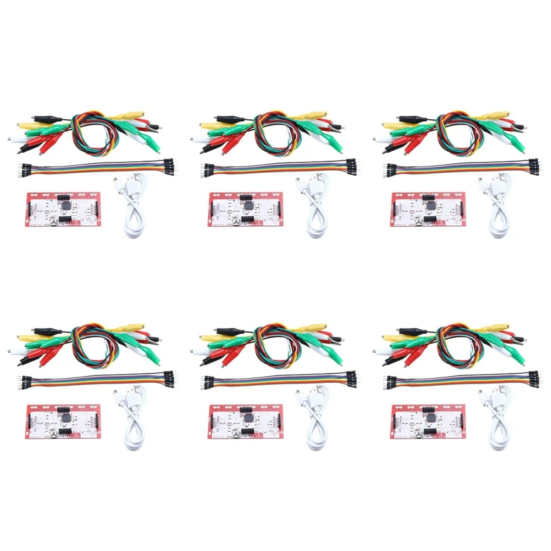 

6Set For Makey Main Control Board Controller Module DIY Kit With USB Cable Clip For Makey Practical Child's Gifts