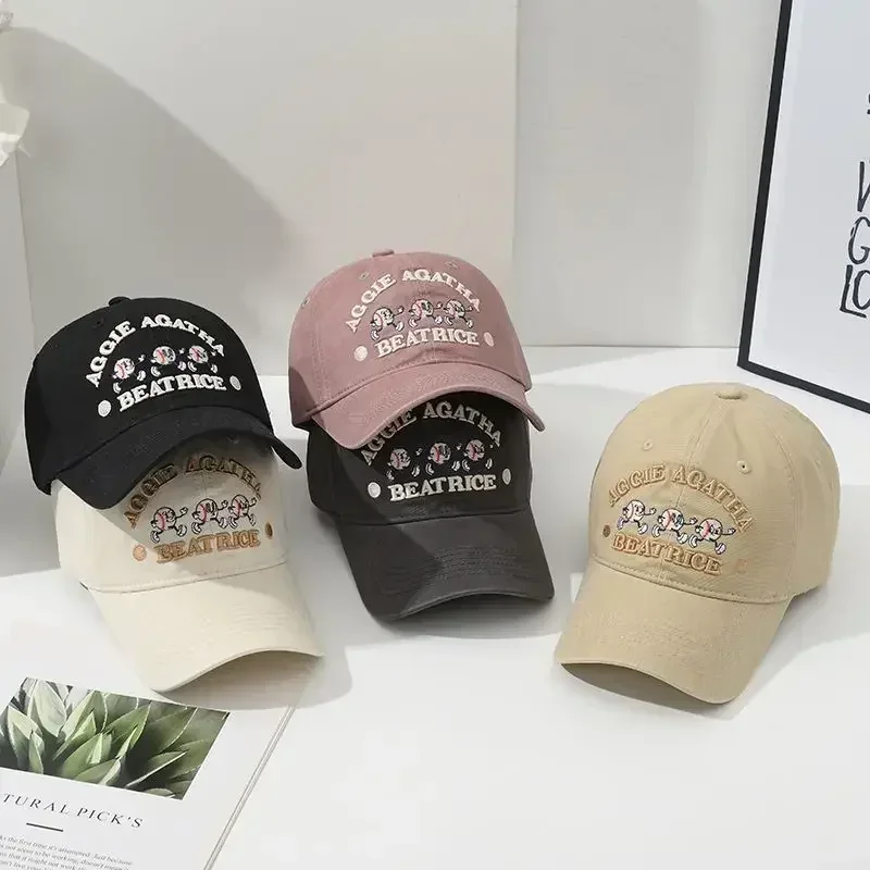 2024 New Baseball Cap Cartoon Cute Pattern Fashion Outdoor Sunshade
