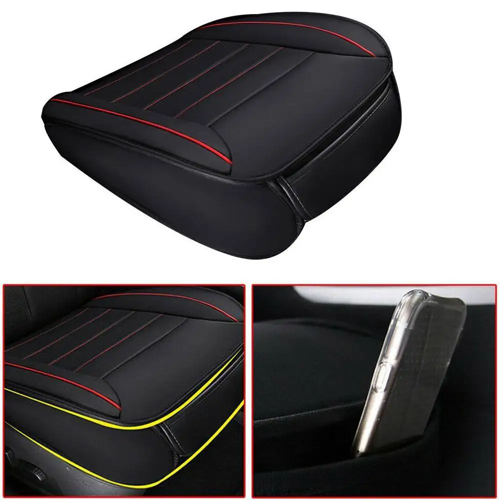 

Автомобильная подушка на сиденье из ПУ кожи, дышащий универсальный автомобильный чехол, подушка, коврик, автомобильный протектор, подходит ...