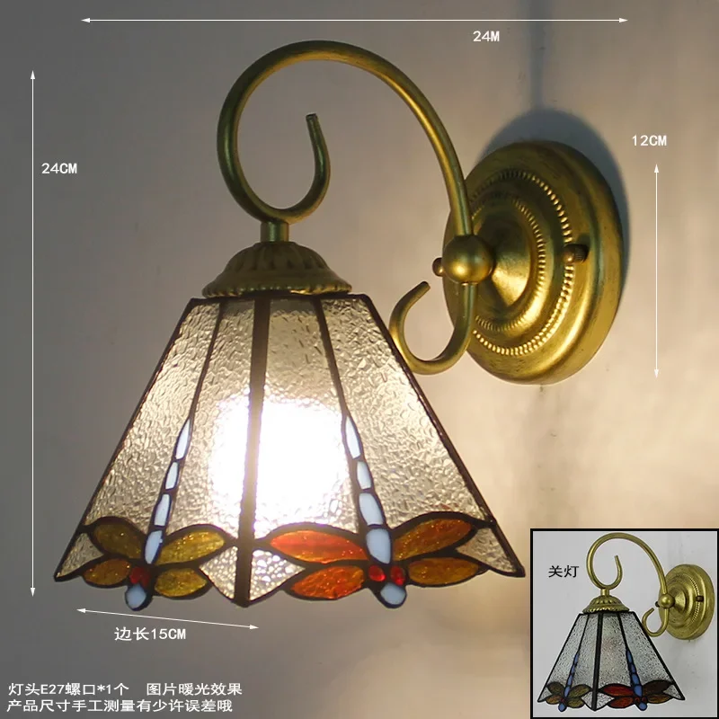 Настенный светильник SHIYAN винтажный витраж
