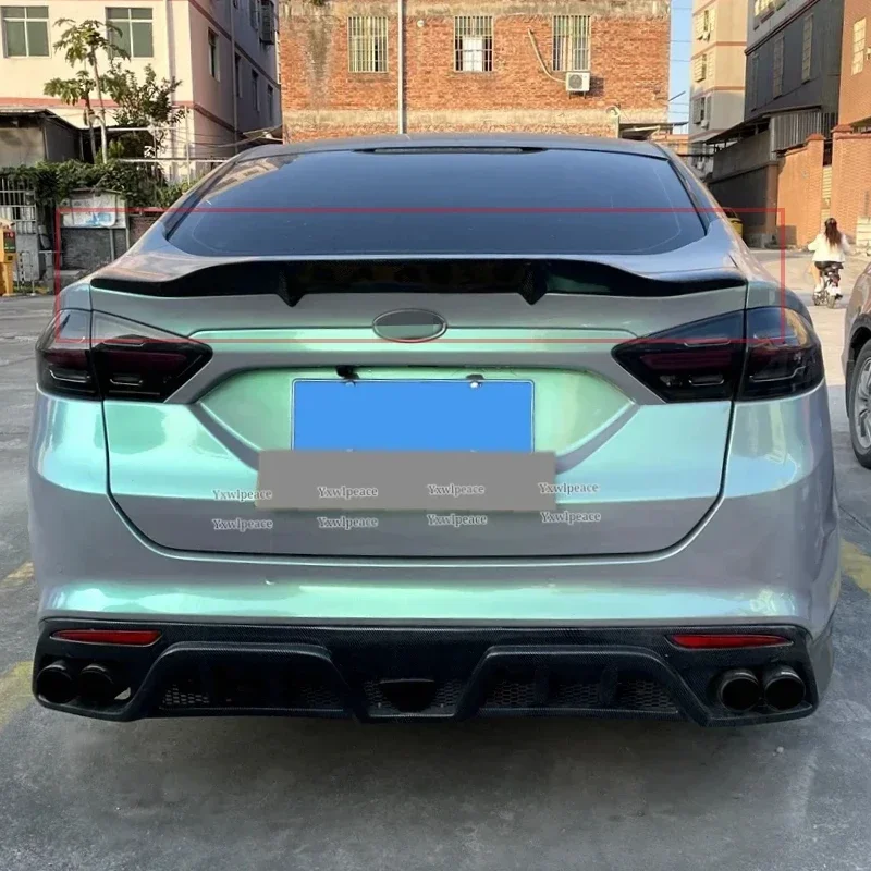 R-стиль из настоящего углеродного волокна задний спойлер для багажника