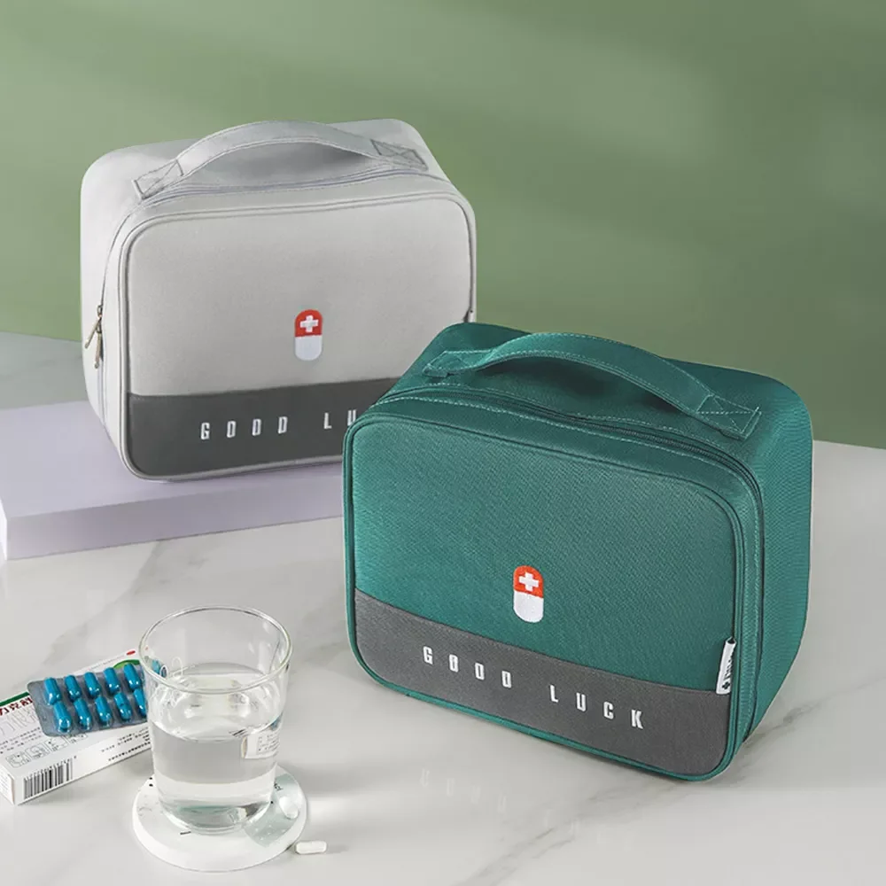 

Thickened Medicine Box Layered Family First Aid Kit Medicine Boxes Medicine Cabinet Portable Fabric Storage Bag
