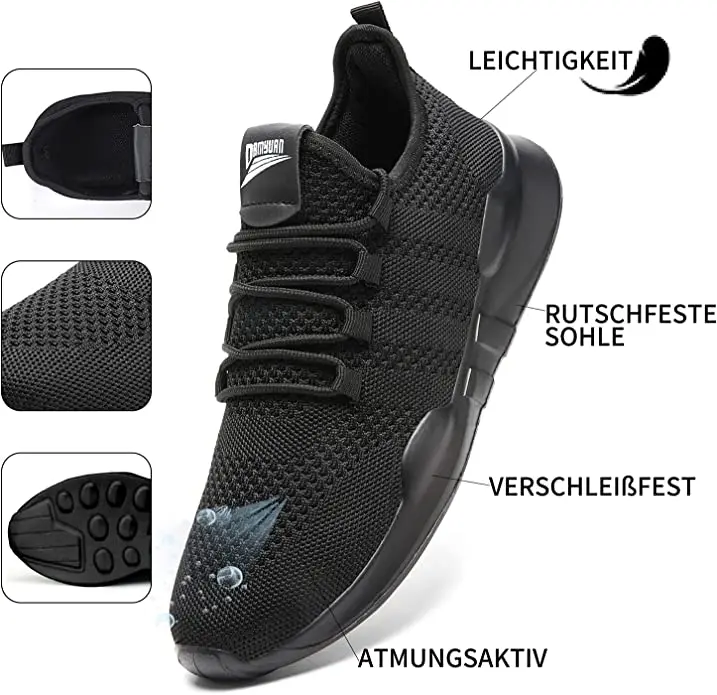 Damyuan Sport Running Men Shoes Air Mesh Breathable Men Sneakers Cushioning Casual Balck Shoes Lightweight Zapatillas De Deporte