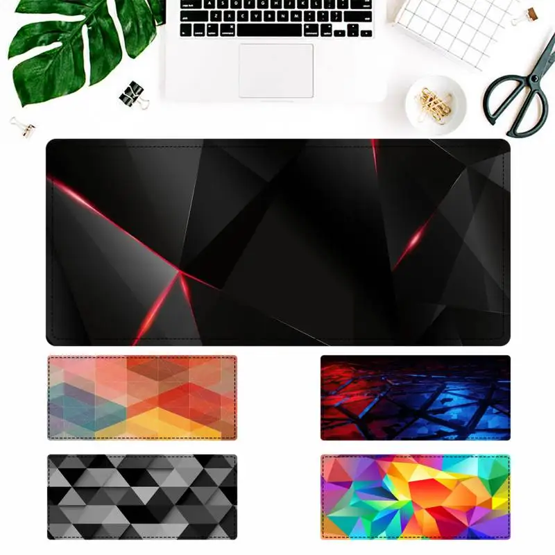 

Geometric Anti-slip Mousepad XXL Carpet Style Rubber Durable Gaming Keyboard Mouse Pad Computer Tablet Mat Computer Accessories