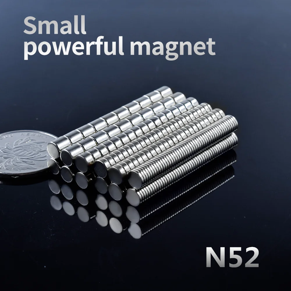 N52 Neodymium magnet Small Round Strong Mini Fridge Magnet 5x2/10x2/12x2/15x1mm super powerful Permanent magnetic electro-magnet