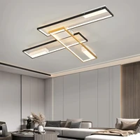 black gold 110v 220v modern led chandelier lighting for living room bedroom avize luminaire ceiling chandelier lamp for bedroom