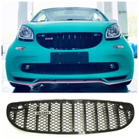 fits for mercedes benz smart 453 amg 2016 2017 2018 2019 2020 2021 high quality abs black mesh grille trim racing grills