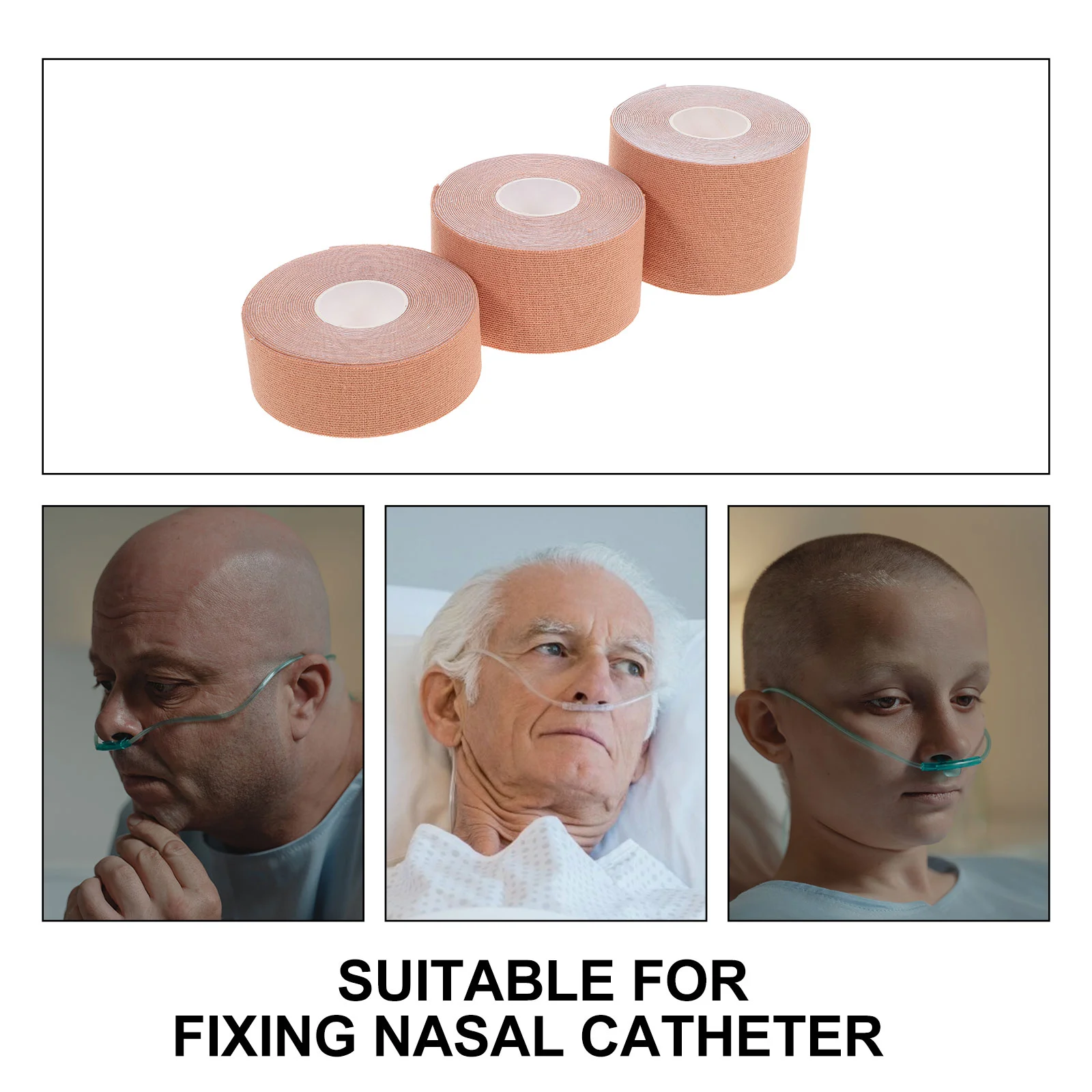 «6 Rolls Nasal Cannula Tape Facial Tape Post Nasal Catheter Tapes
