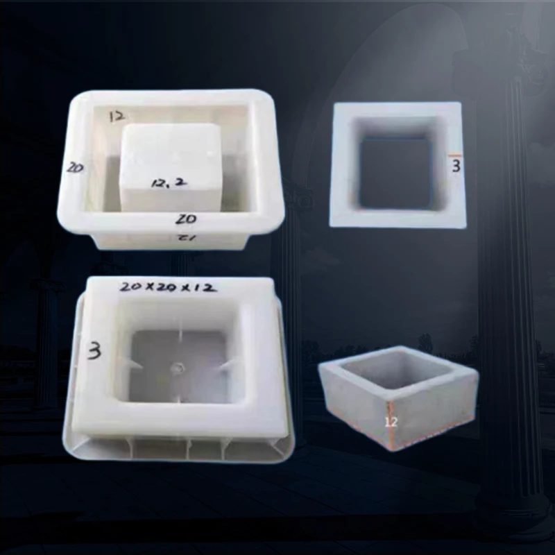 Пластиковая цементная форма с двойным отверстием 40x20x20 см