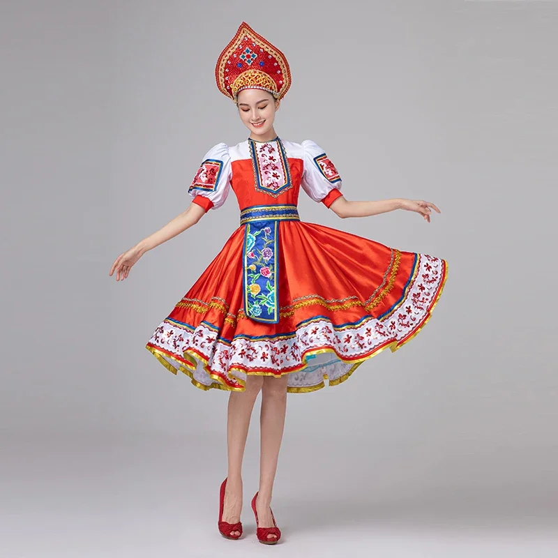 Женский красный костюм императорское платье королевского двора танцевальная