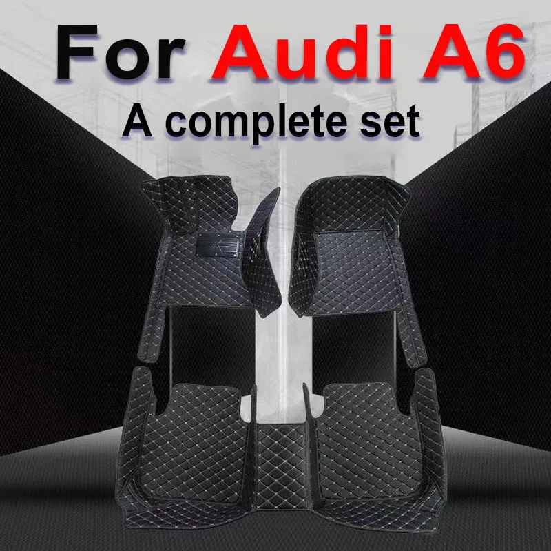 

Автомобильные коврики для Audi A6 C6 4F C7 4G Avant Wagon 2007 ~ 2018, роскошный кожаный коврик, коврик от грязи, прочный ковер, автомобильные аксессуары