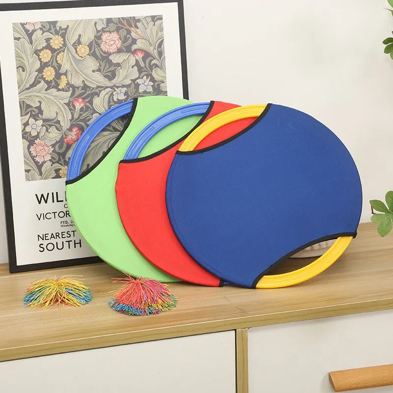 

A3 Bouncing Circle Throwing Training Toys Kids Adult Outdoor Interactive Cooperative Games Elastic Paddle Ball Fun Game