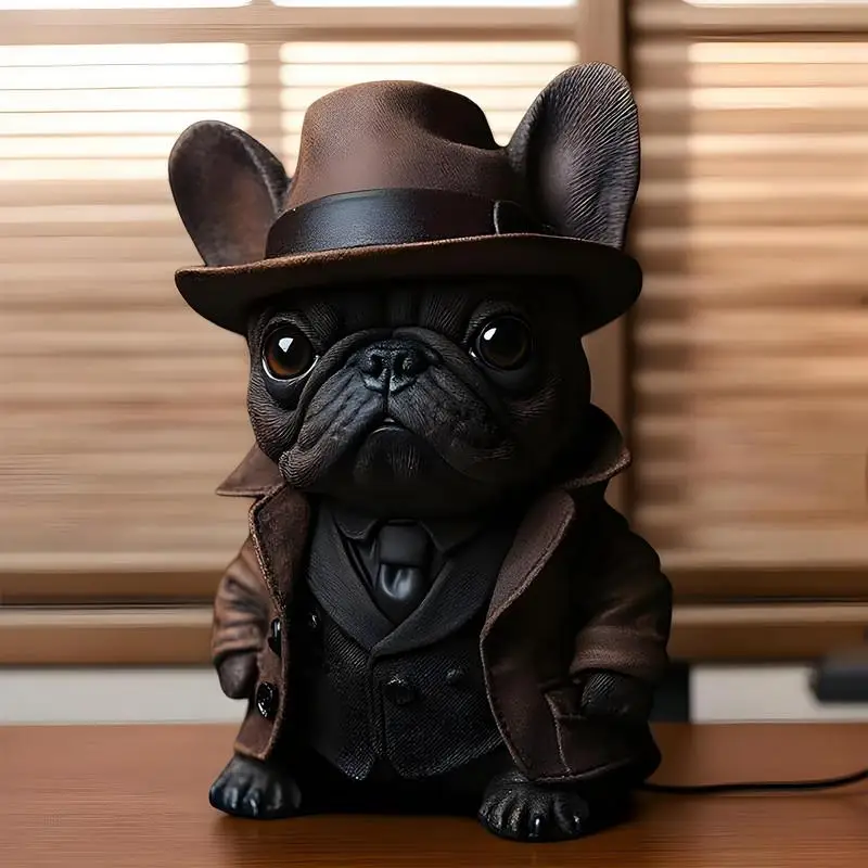 

Статуя французский бульдог пластик