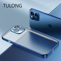 tulong suitable for iphone13 mobile phone case apple 11 12promax electroplating frosted protective cover xsmax 6 7 8 se2020 case