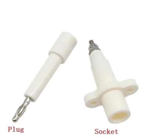 Высоковольтный разъем типа банан 10–30 кВ 4 мм с ухом высоковольтный выдерживающий