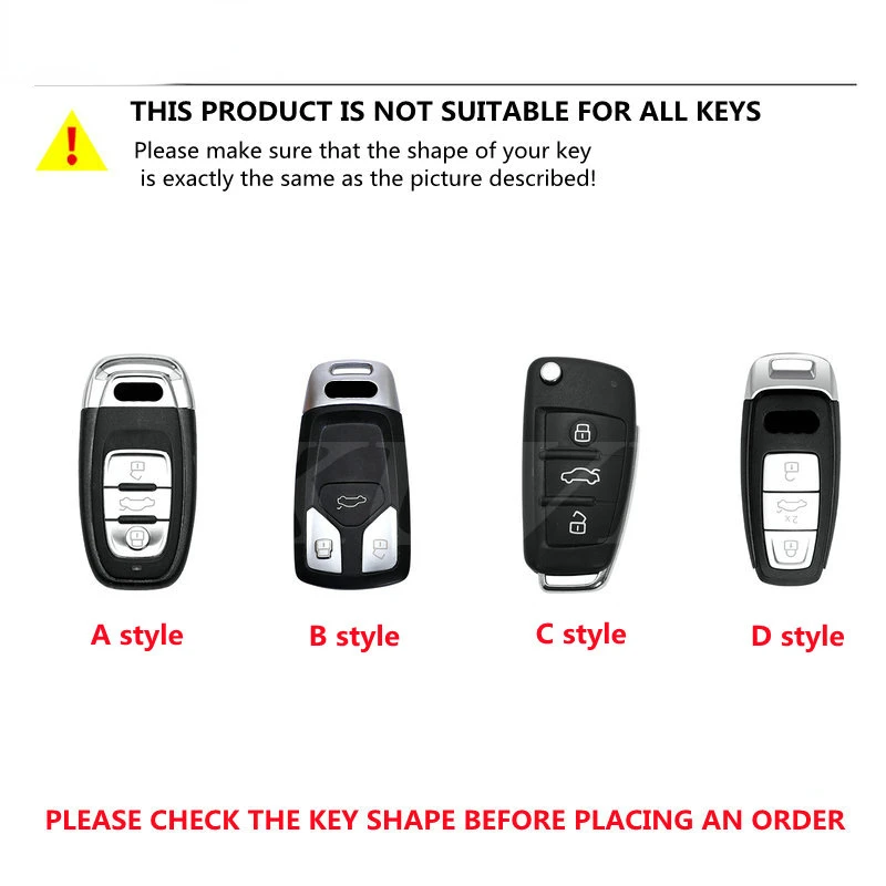 

Alarm System Kit Mouldings TPU Car Key Case Cover Shell Fob For Audi A1 A3 Key Case For Ccar 8P A4 A5 A6 C7 A7 S3 S7 S8 R8 Q2 Q