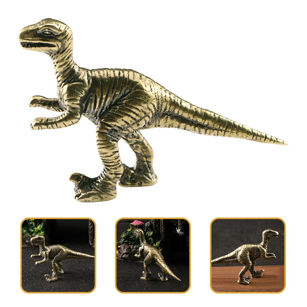 

Toy Brass Dinosaur Child Kids Educational Toys Simulated Decor Tabletop Statue Ornament