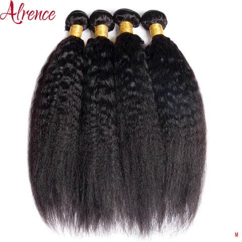 Прямые пучки человеческих волос, пучок 100% необработанных 30 32 дюйма, натуральные волосы, 1 3 4 пучка, бразильские прямые волнистые волосы для наращивания