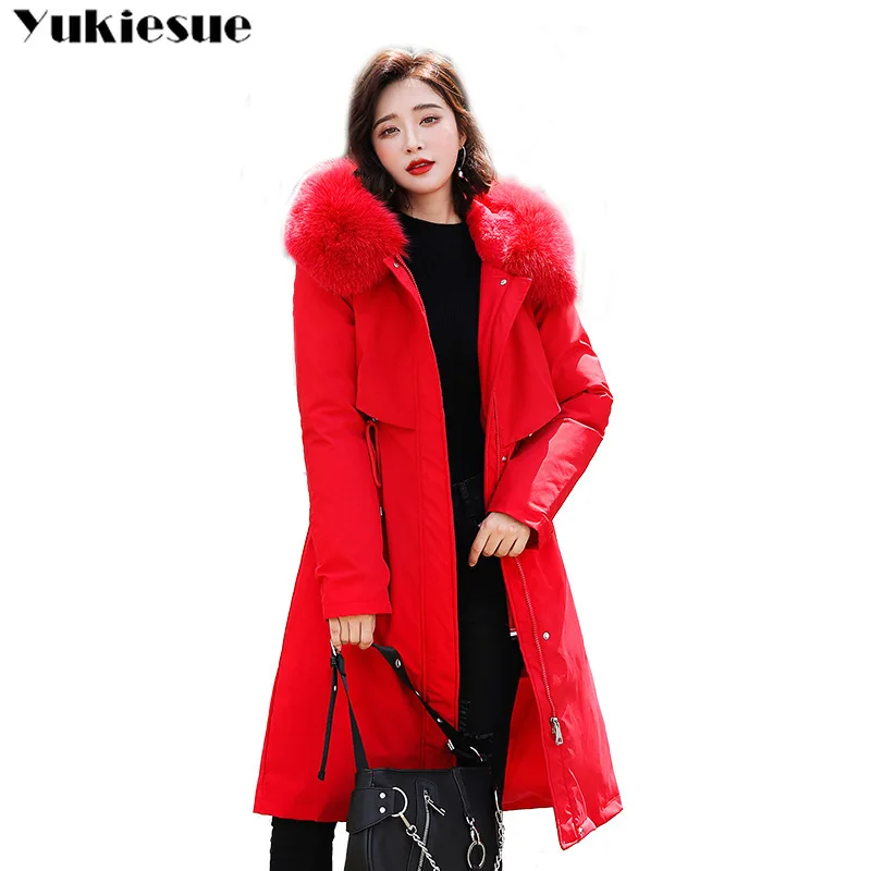 Куртка женская зимняя теплая с тонкой талией подкладкой из хлопка и меха 2020 |
