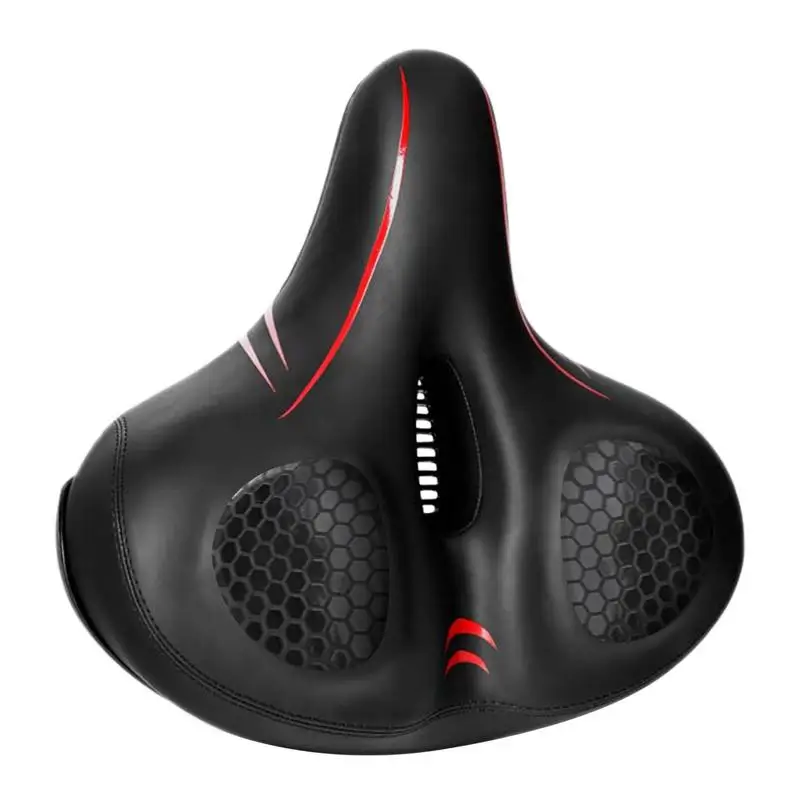 

Comfort Bike Seat Bicycle Reflective Shock Absorbing Waterproof Saddle Adjustable Anti-Slip Seats For Commuting Breathable Seat