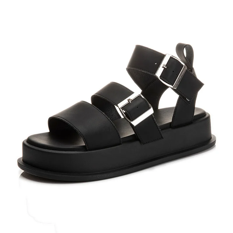 

Elegant Medium Women's Shoes 2022 Trend Designer Sandals Ladies Platform Heels Women Summer New Flat-Heele Fashion Casual Sandal