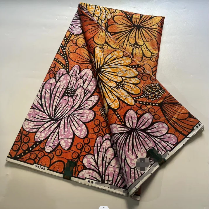 

ankara wax fabric 2023 high quality african grand wax fabric 100% cotton soft african guaranteed veritable real wax for dresses