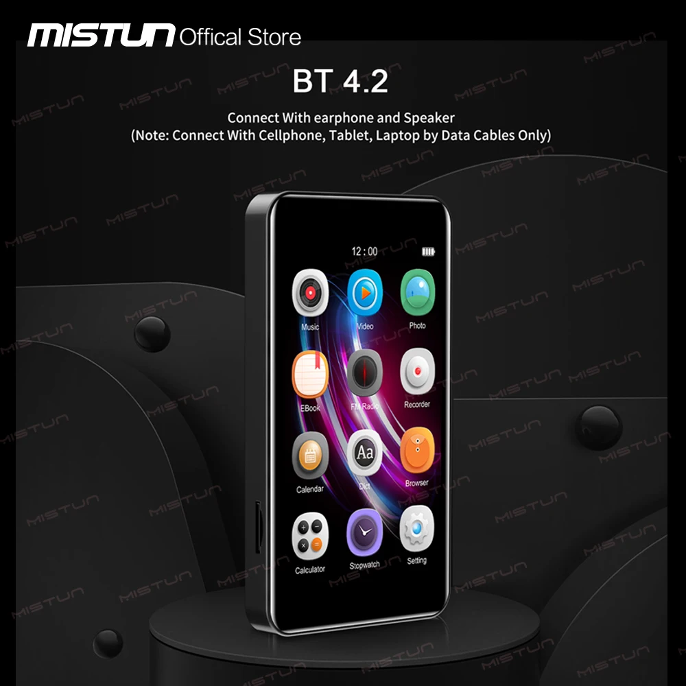 Mp3-плеер с Полноразмерным сенсорным экраном 3 6 дюйма Hi-Fi Bluetooth Wi-Fi Android MP4 |