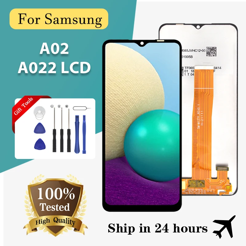 

Brand New Wholesale For Samsung Galaxy A02 LCD A022 Display With Touch Screen Digitizer A022F A022G A022M Assembly With Frame