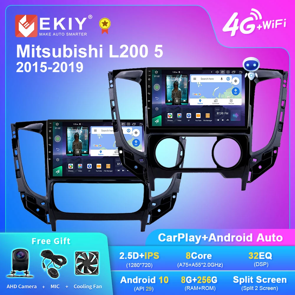 

EKIY Q7 DSP 8G 128G Android 10.0 For Mitsubishi L200 5 2015-2019 Car Multimedia Player Navigation GPS BT Radio 2 DIN 2din no DVD