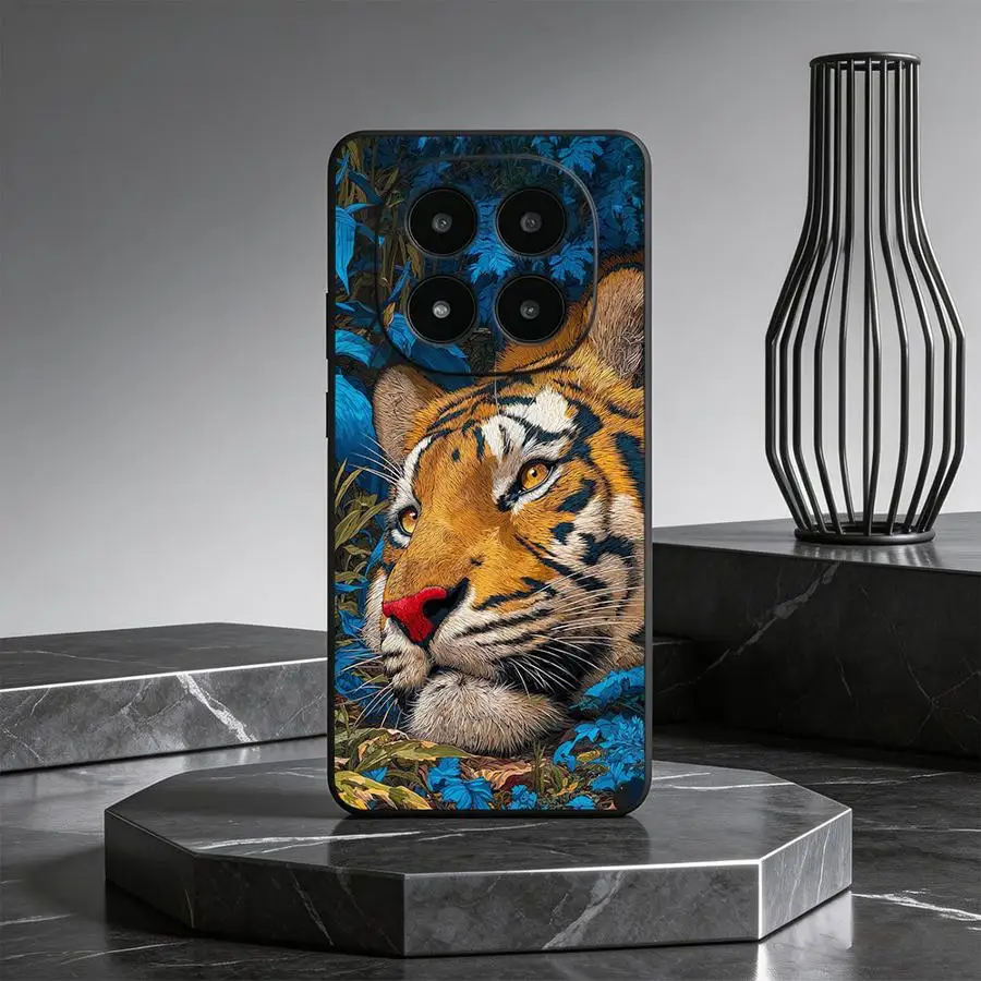 Фото Чехол для телефона с изображением тигра в джунглях для Xiaomi Redmi Note 15 A4 A5 A3 A1 12C 13C 10 14 13 Pro Plus 14C 9 8 7 K80 12 11 A2 K40 №5