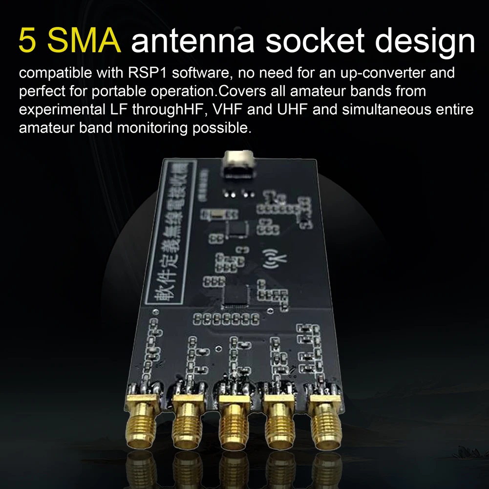 Мощный портативный SDR-ресивер 10 кГц ~ 1 ГГц Любительский радиоприемник HF AM FM SSB CW