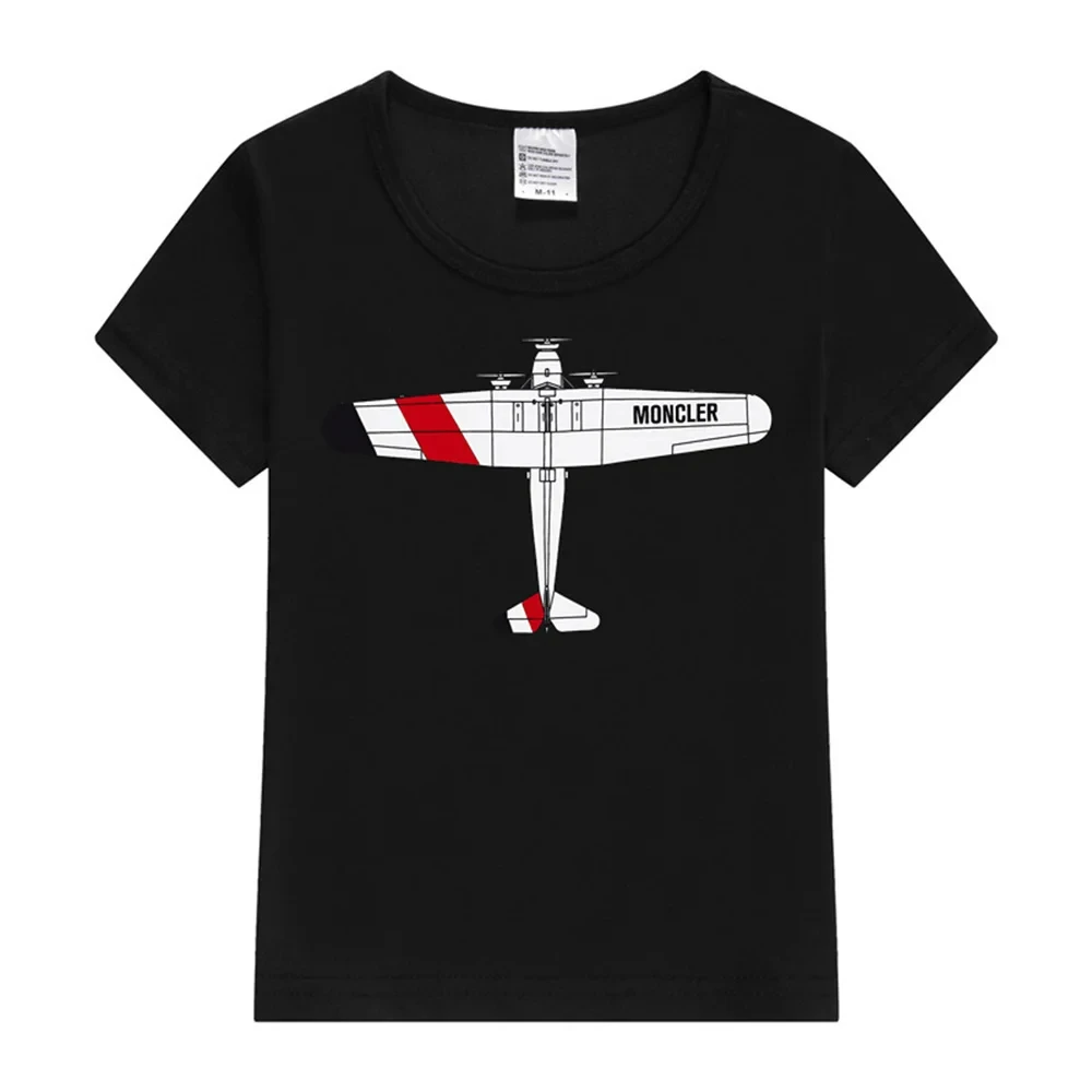 Детская Хлопковая Футболка С Геликографом И Мультяшным Принтом Повседневный Топ