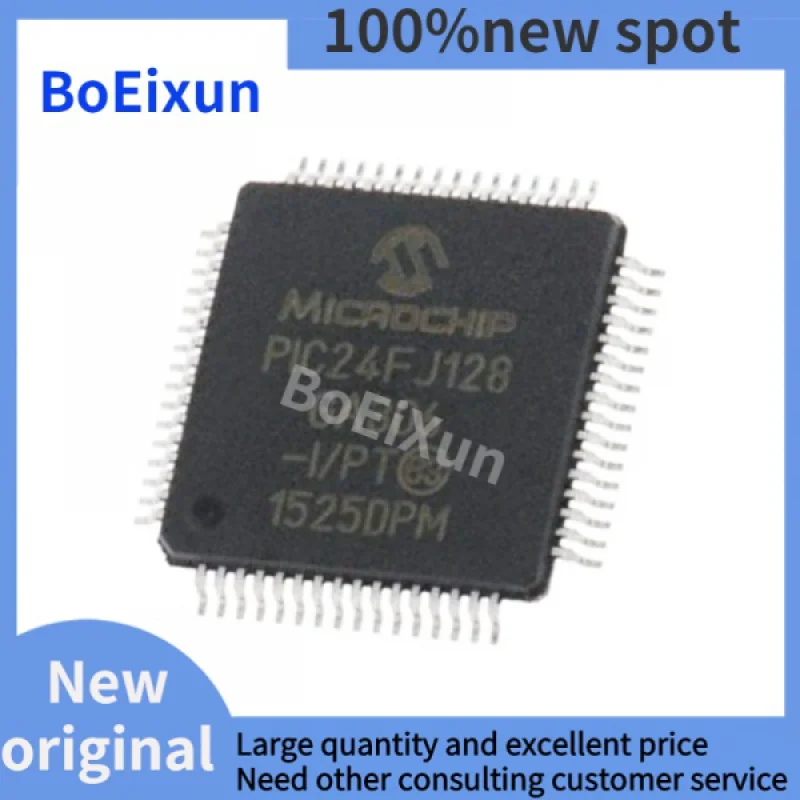 

1-100PCS PIC24FJ128GA306-I/PT PIC24FJ128GA306 TQFP-64 Package QFP Microcontroller MCU-MCU Chip IC Brand New Original