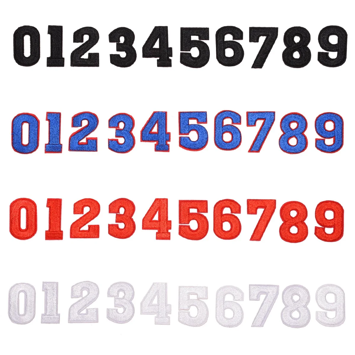 

10Pcs/lot Digital Number Iron on Embroidered Patches For Clothes Hat Jeans Sticker Sew on Pants Ironing Patch DIY Badge Decor