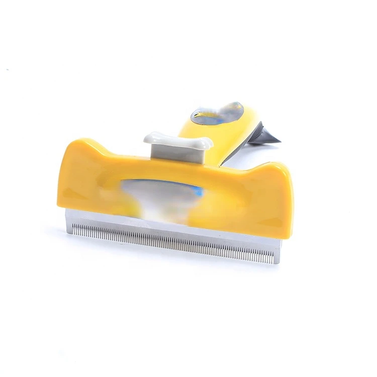 

Professional Pet Self Cleaning Brush Hair Grooming Combs Stainless Steel Deshedding Tools For Long Hair Large Dogs
