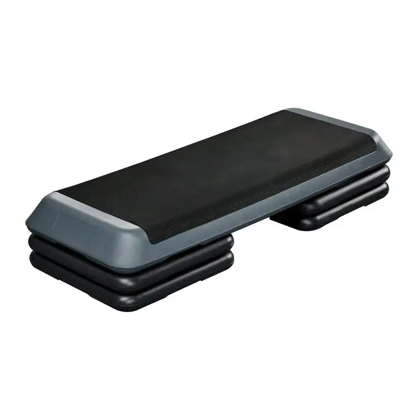 

Adjustable Aerobic Step Platform for Fitness, Gray - Better Your Exercise Routine with a Versatile, Stability-Boosting Step! Fin