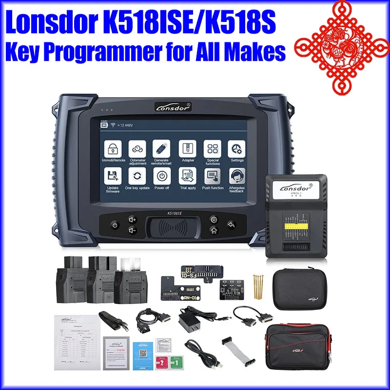 

Lonsdor K518ISE/K518S K518 Key Programmer Lonsdor LKE Smart Key Emulator 5 in 1 and Super ADP ADP-25 8A/4A Adapter for All Makes