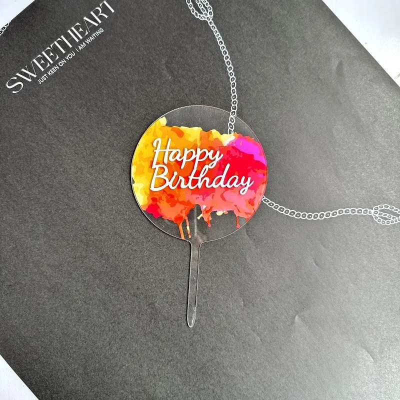 Акриловый топпер для торта 