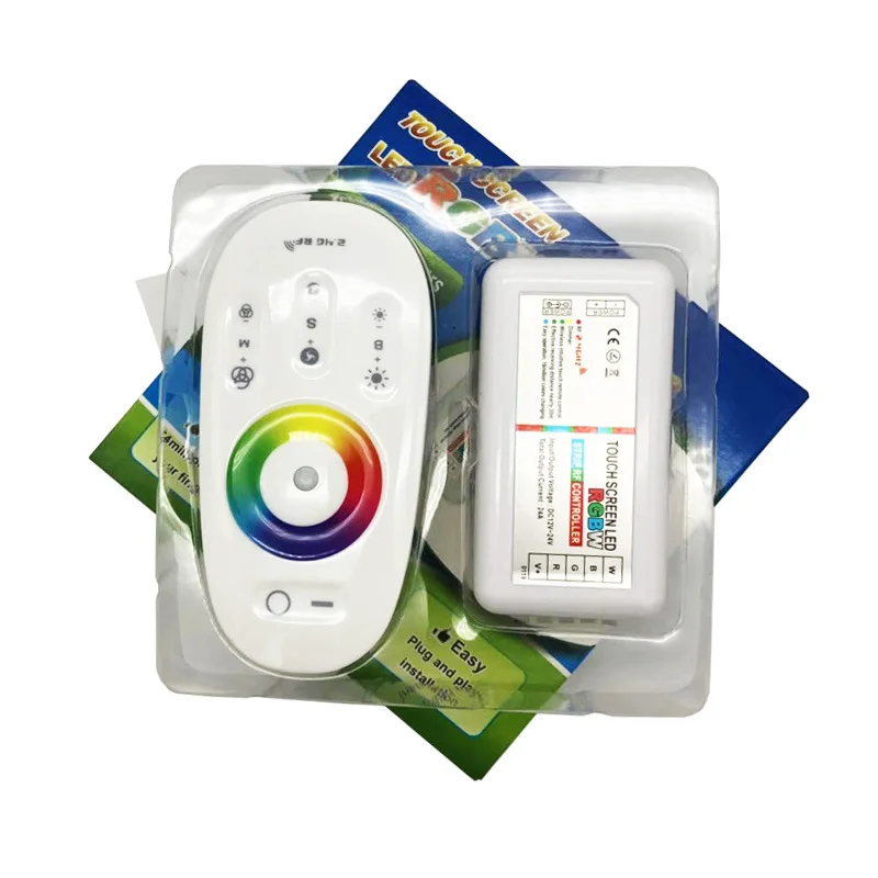 

Touch Screen LED RGB RGBW Controller 2.4G Wireless DC12-24V Touch RF Control For RGB /RGBW LED Strip remote controller