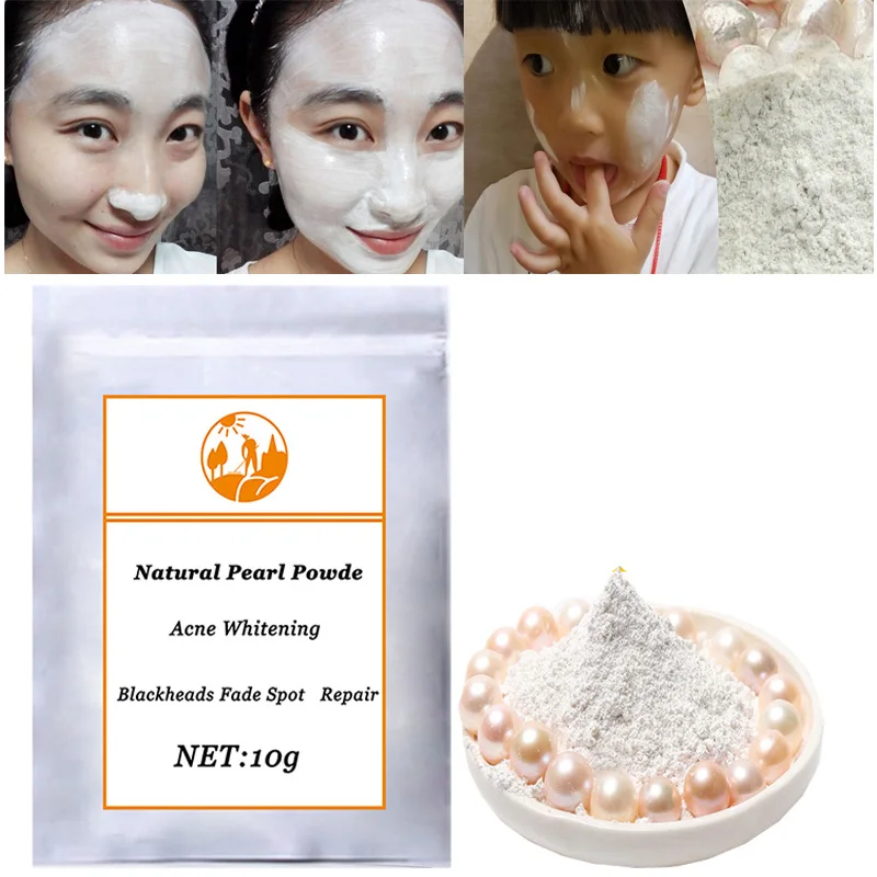 

100% Natural Pearl Powder Freshly Ground Ultrafine Nanoscale Acne Whitening Mask Powder Blackheads Fade Spot Face Cream Repair