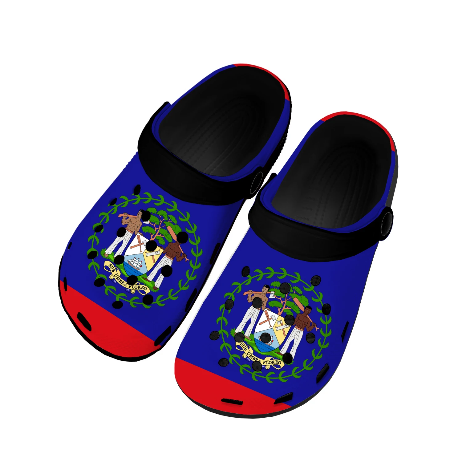 

Belizean Flag Home Clogs Custom Water Shoes Mens Womens Teenager Belize Shoe Garden Clog Breathable Beach Hole Slippers