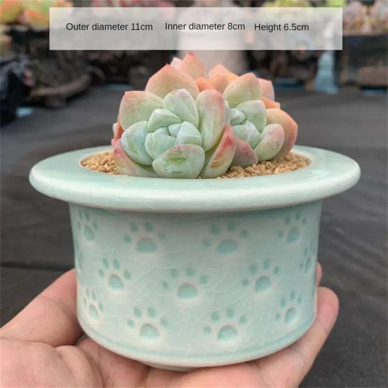 

Цветочный горшок в мультяшном стиле для ледяных растений, цветочный горшок для растений, высококачественный керамический цветочный горшок